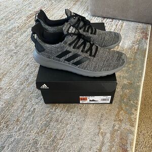 New Adidas Grey Knit Sneakers Mens